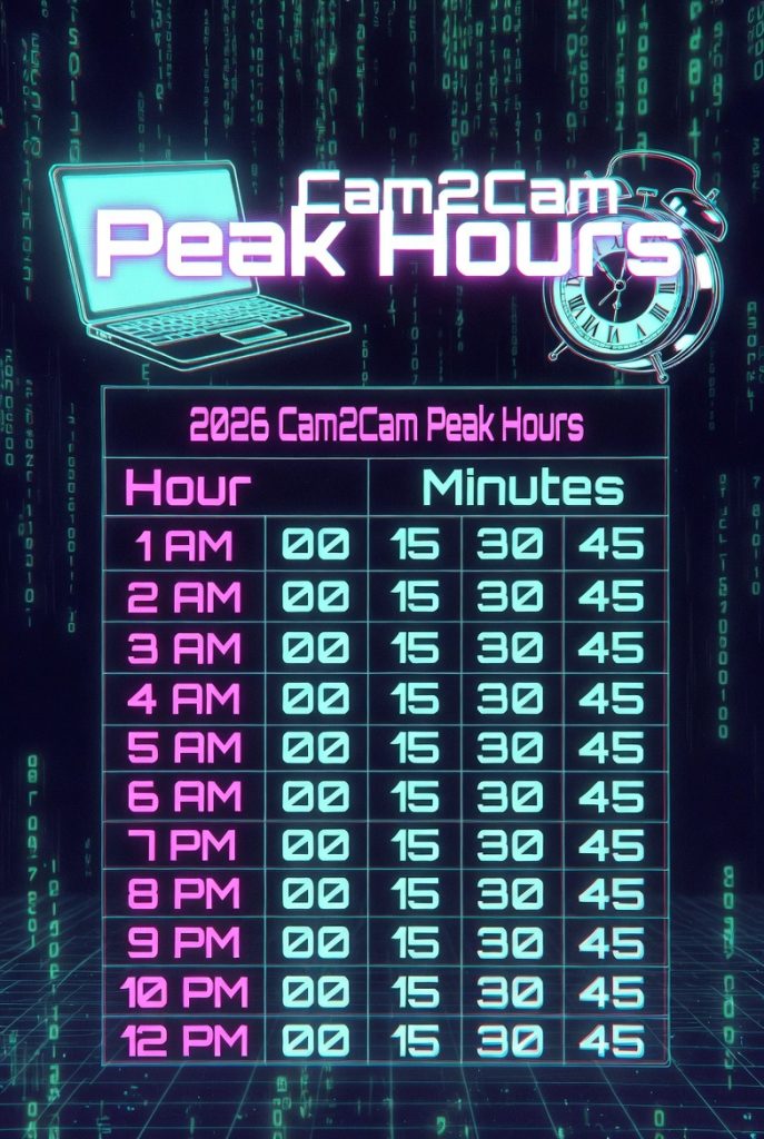 hour by hour cam2cam guide 2026 table
