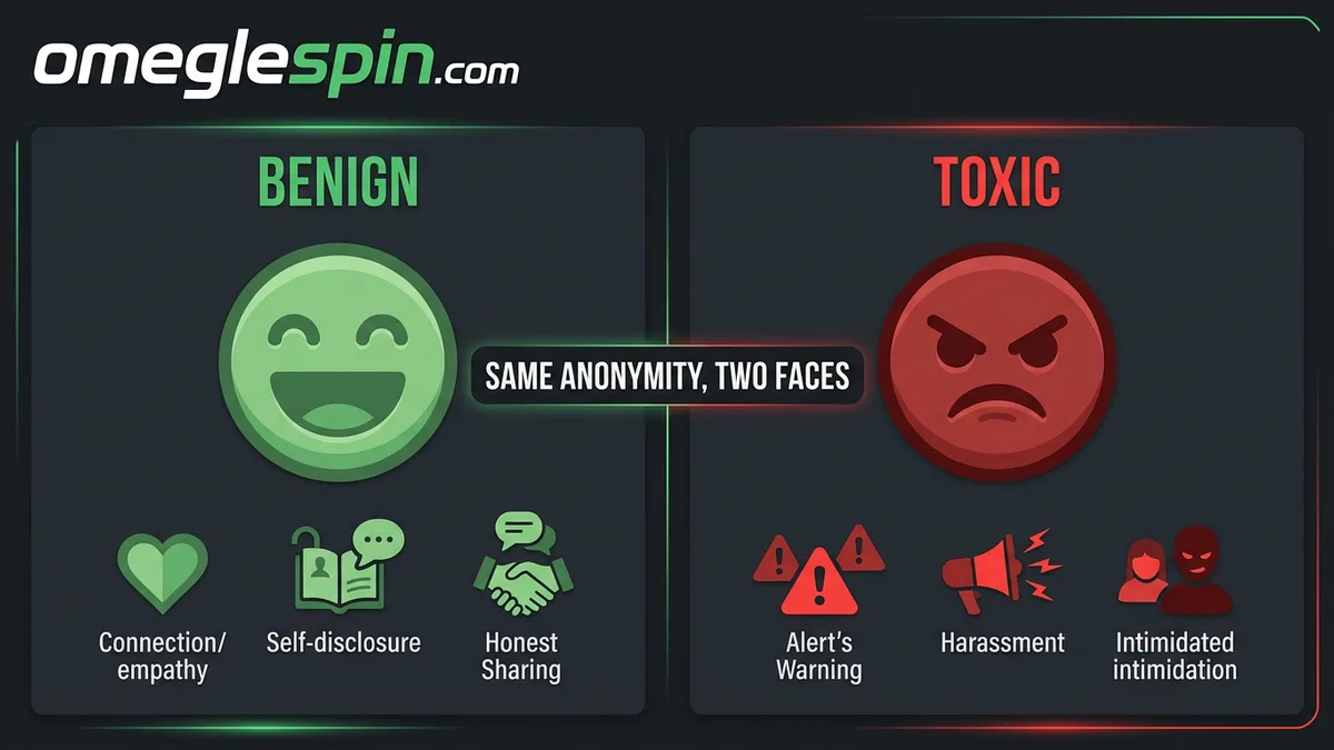 Benign versus toxic effects of online anonymity
